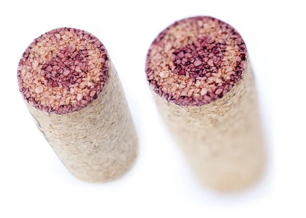 A red wine stained cork — Stock Photo, Image