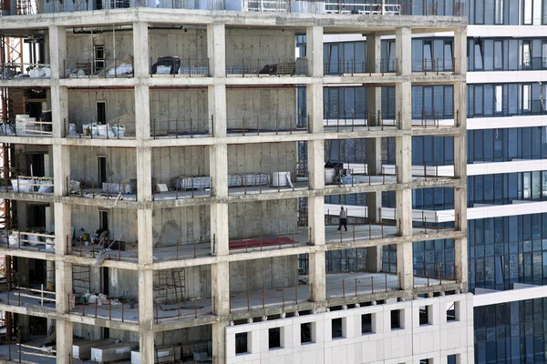 Construção de arranha-céus — Fotografia de Stock