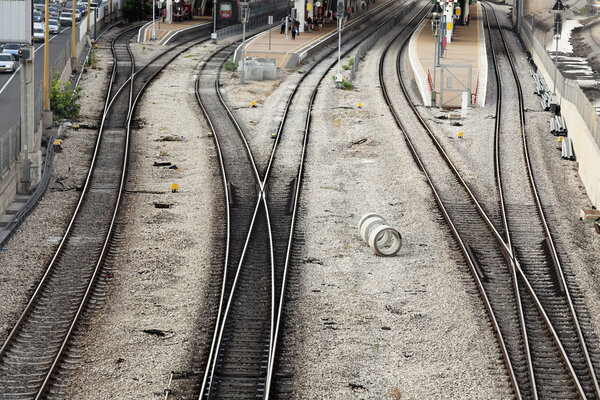 Train Station at Rush Hour