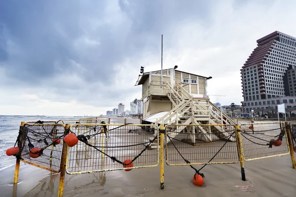 Winter Lifeguard Hut — Stock Photo, Image