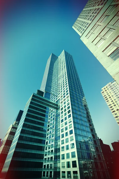Cross-Prozess lomo New-York-Wolkenkratzer — Stockfoto