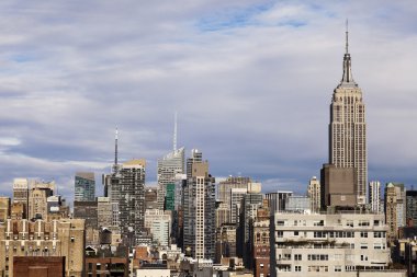 Midtown manhattan skyline yeni york bina empire state