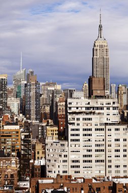 Midtown manhattan skyline yeni york bina empire state
