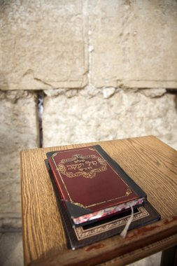 Book of Psalms at Wailing Wall clipart