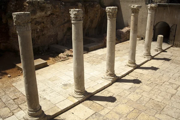 Starożytnej drogi głównej w Jerozolimie — Zdjęcie stockowe
