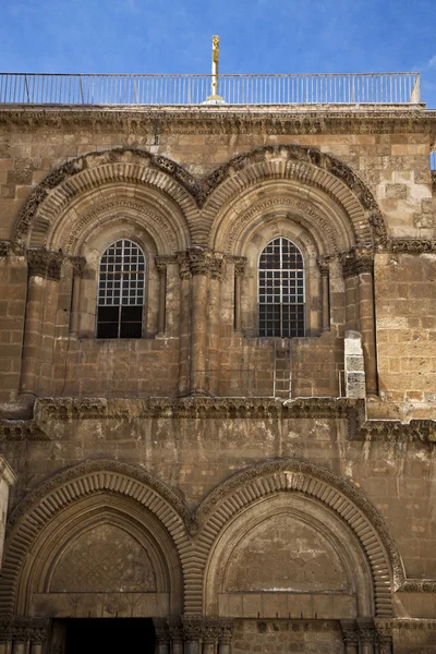 Kyrkan av den heliga Sepulchre ingången — Stockfoto