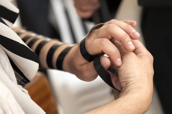 Phylacteries Ceremony Close-Up — Stock Photo, Image