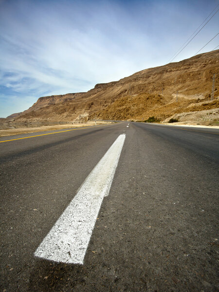 Desert Asphalt Road