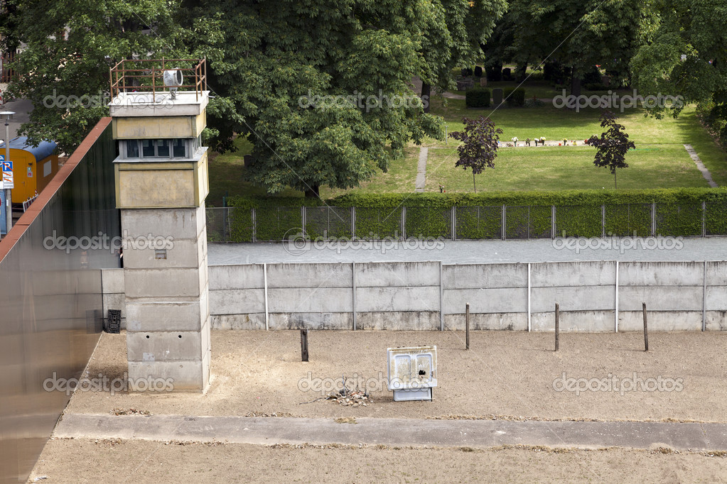 EastWest Berlin Original Border Section Stock Photo by ©eldadcarin