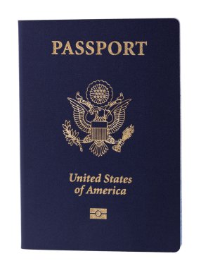 Isolated American Passport clipart