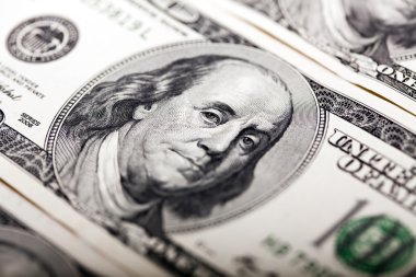 Benjamin franklin 100 dolarlık fatura portre