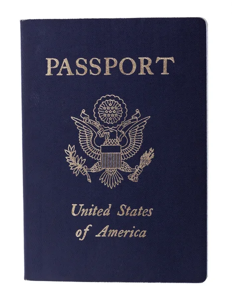 Pasaporte americano aislado — Foto de Stock