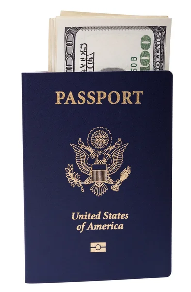 USA Passport & Cash — Stock Photo, Image