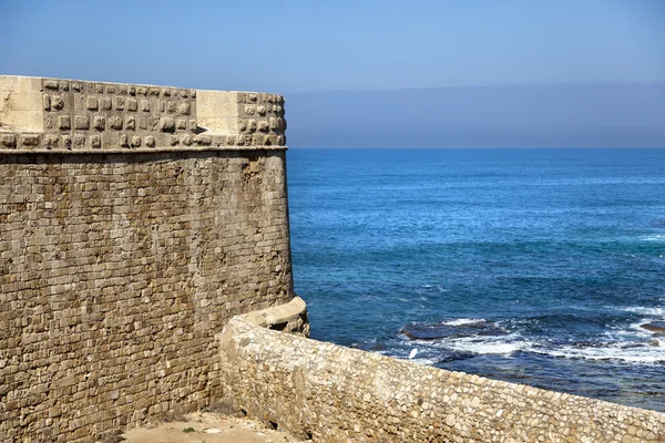 Vecchia città di Acco Muro & Mare — Foto Stock