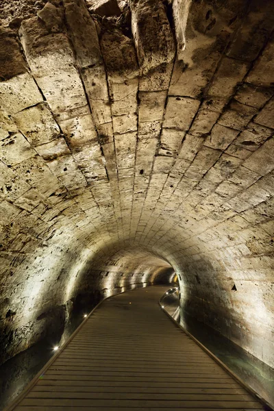 Túnel Templário em Acco — Fotografia de Stock