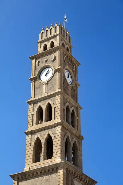 Clock Tower in Acco — Stock Photo, Image