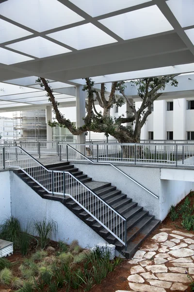 Urban Patio with Staircase Stock Image