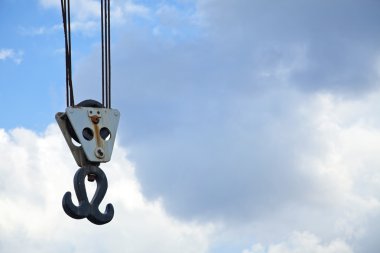 Vintage limanın vinç kancası