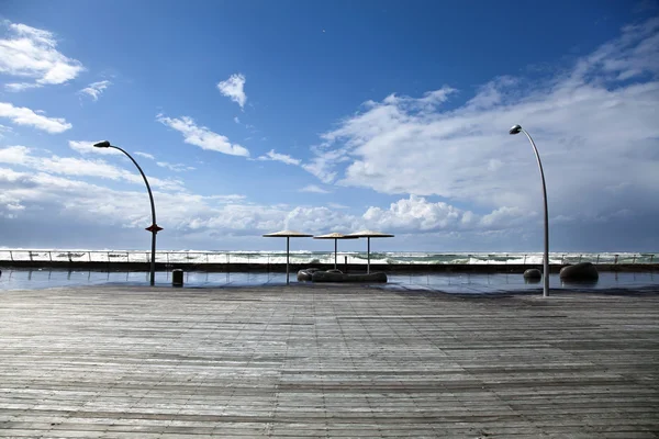 Boardwalk de Inverno — Fotografia de Stock