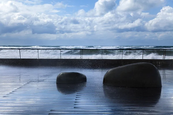 Sırılsıklam boardwalk — Stok fotoğraf