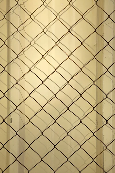 Metal Wall & Wire Mesh — Stock Photo, Image