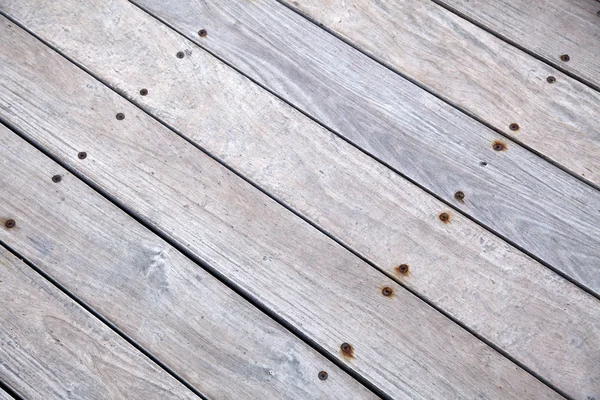 Ponte di legno diagonale — Foto Stock