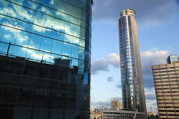 Skyscraper & Part of Office Building — Stock Photo, Image