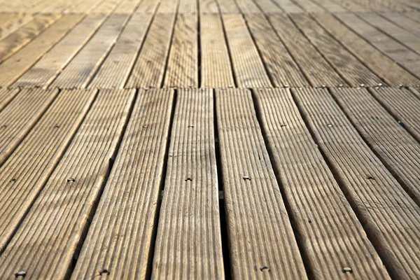 Deck in legno smorzante — Foto Stock