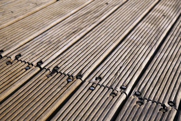 Cubierta de madera diagonal —  Fotos de Stock