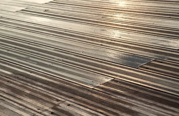 Wet Wooden Deck — Stock Photo, Image