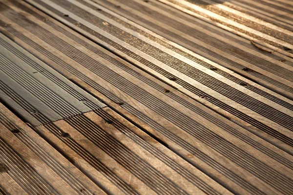 Wet Wooden Deck — Stock Photo, Image