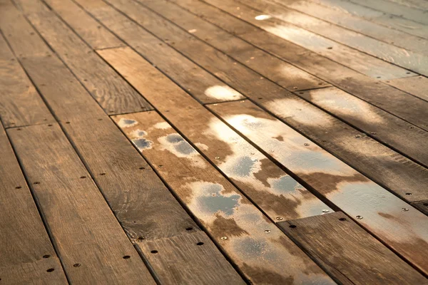 Wet Wooden Deck — Stock Photo, Image