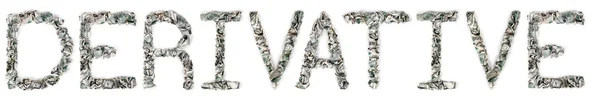 Derivative - Crimped 100 dollar Bills — Stock Photo, Image