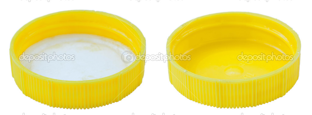 Isolated Yellow Plastic Cap
