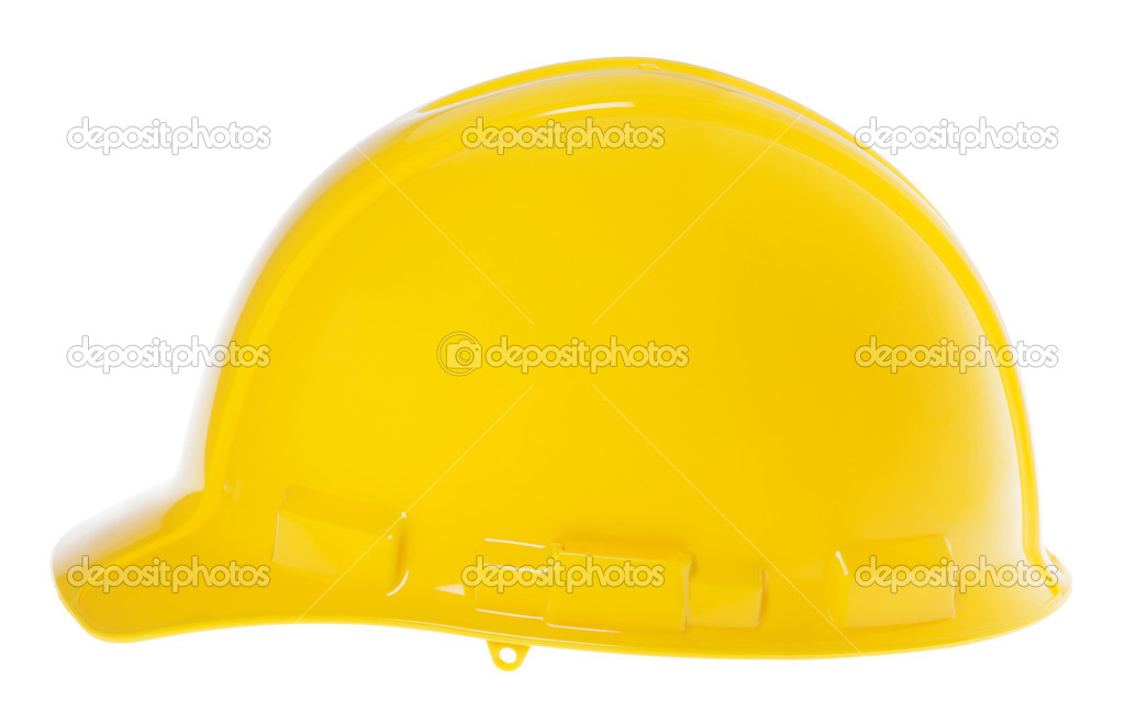 Isolated Hard Hat - Side Yellow