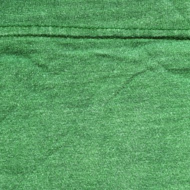 pamuklu kumaş dokusu - dikişleri ile yeşil