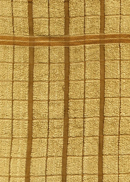 Towel Cloth Texture - Beige Grid — Stock Photo, Image