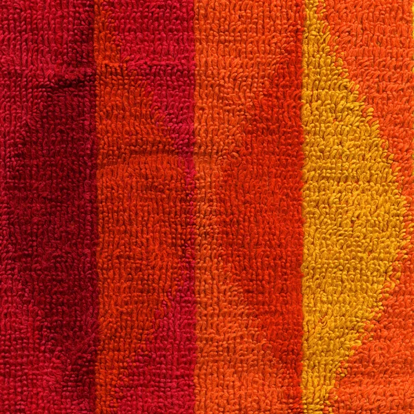 Texture du chiffon de serviette - rose, rouge, orange et jaune — Photo