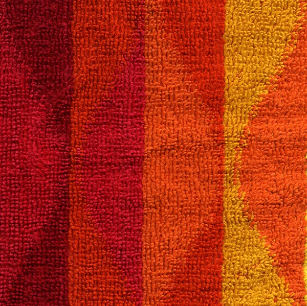 Towel Cloth Texture - Pink, Red, Orange & Yellow — Stock Photo, Image