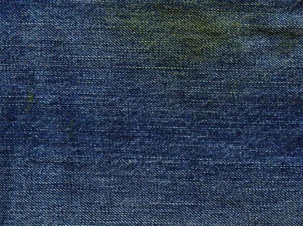 Denim Fabric Texture - Stained — Stock Photo, Image