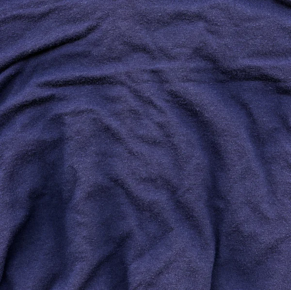 棉花织物纹理-深蓝色 — 图库照片