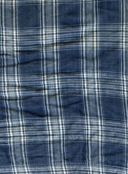 Cotton Fabric Texture - Blue & White Mesh — Stock Photo, Image