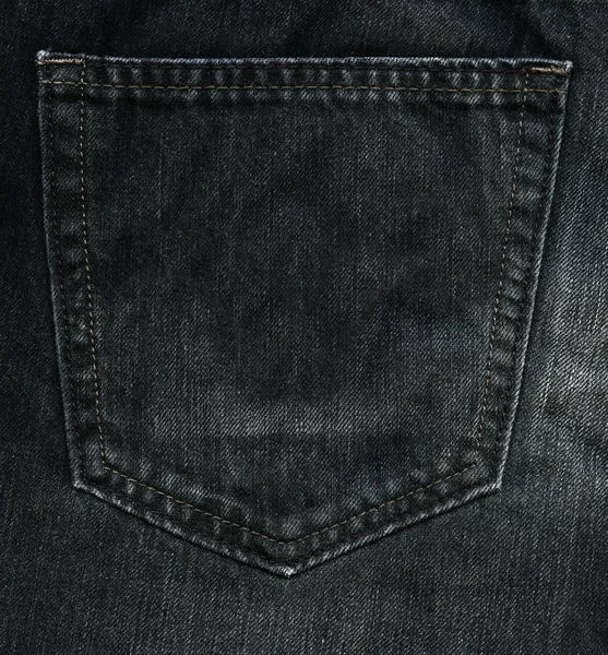 High resolution scan of blue denim fabric — Stock Photo, Image