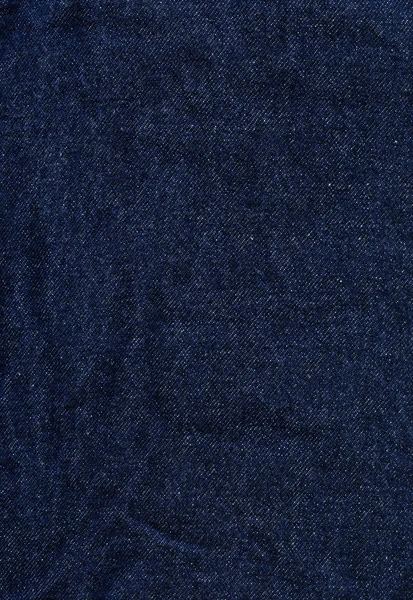 Denim kumaş dokusu - koyu mavi — Stok fotoğraf