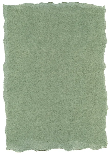 Fiber Paper Texture - Green with Torn Edges — Stock Photo, Image