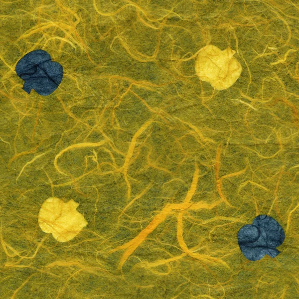 Rice Paper Texture - Yellow & Blue Fruit XXXXL — Stock Photo, Image