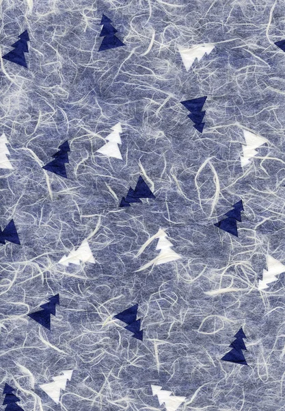 Textura de papel de arroz - Natal Branco & Azul XXXXL — Fotografia de Stock