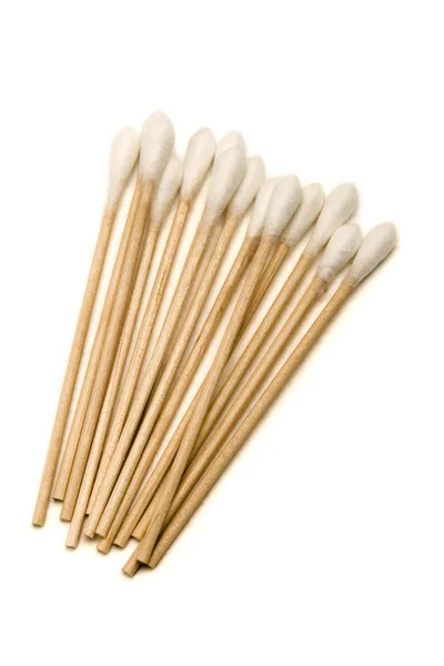 Geïsoleerde ' single-sided q-tips — Stockfoto