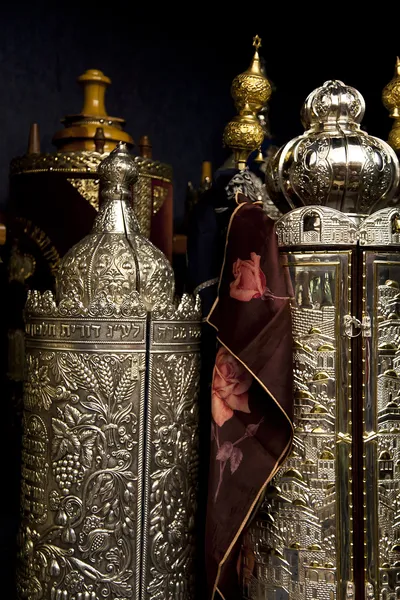 Torah Scrolls Containers — Stock Photo, Image