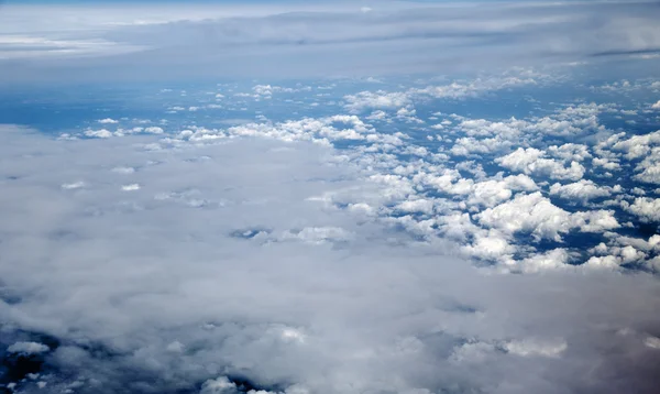 Aerial View of Cloud Covered Land — Stock Photo, Image
